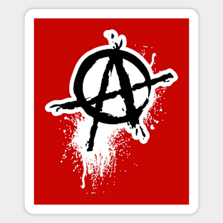 Anarchy -disressed Magnet